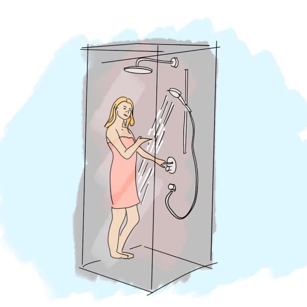 Avoir chaud en sortant de la douche